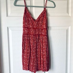 America Eagle Red Romper